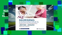 Nursing Diagnoses: Definitions   Classification 2018-2020  Best Sellers Rank : #3