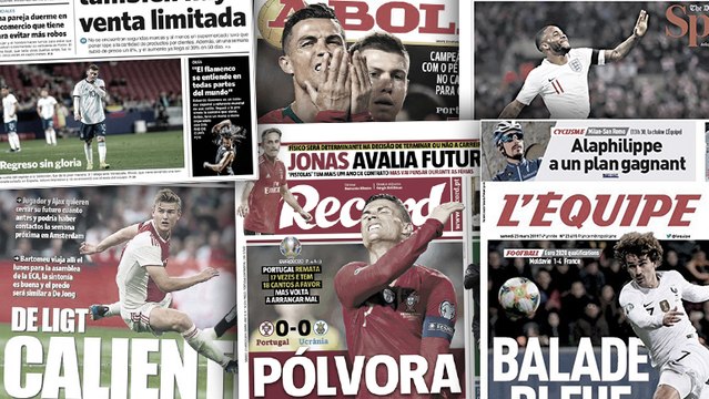 CR7 fait un flop pour son retour avec le Portugal, la presse anglaise célèbre Raheem Sterling en héros