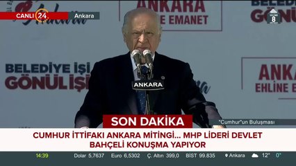MHP Lideri Bahçeli konuşuyor