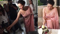 Kangana Ranaut celebrates her 32nd birthday with media;Watch video | FilmiBeat