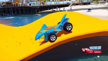 Hot Wheels Dawgzilla Cars 3 Challenge - Lightning Mcqueen Jackson Storm Cruz Ramirez