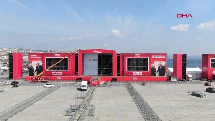 Yenikapı'da Cumhur İttifakı Mitingi İçin Hazırlıklar Havadan Görüntülendi