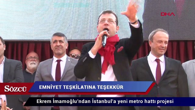 Ekrem İmamoğlu’ndan İstanbul’a yeni metro hattı projesi