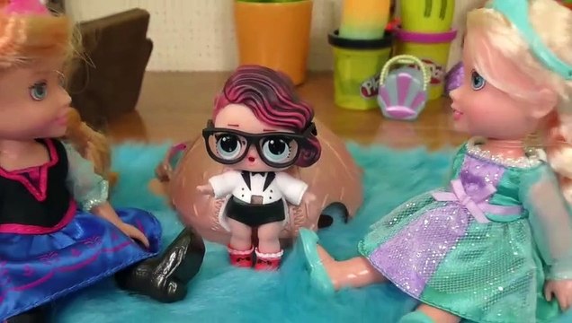 LOL Surprise Poupées ! Elsa et Anna, les tout - petits- Grand Fizz boules - salle de Bain - Confettis Pop
