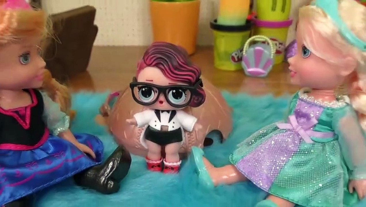 LOL Surprise Poupées ! Elsa et Anna, les tout - petits- Grand Fizz boules - salle de Bain - Confettis Pop