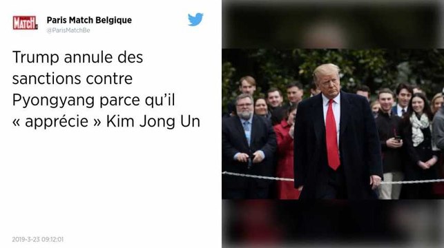 Trump annule des sanctions contre Pyongyang parce qu'il apprécie Kim Jong Un