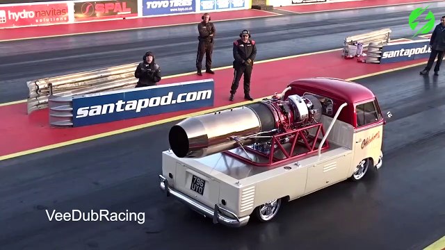 Combi VW en mode Dragster