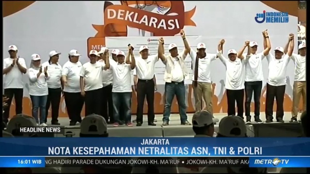 Bawaslu dan Peserta Pemilu Deklarasi Komitmen Jelang Kampanye Terbuka
