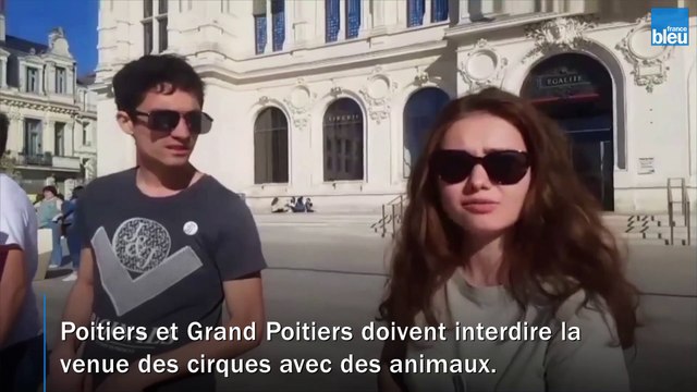 À Poitiers, des militants demandent l'arrêt des cirques avec des animaux