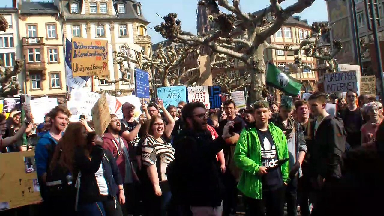 Artikel 13-Demo in Frankfurt am 23. März 2019 #SaveYourInternet #FrankfurtGegen13