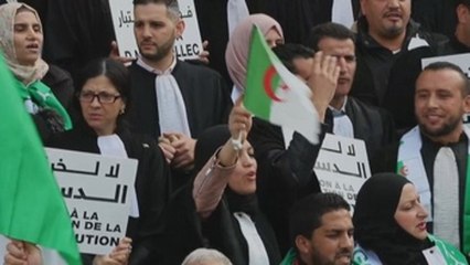 Miles de abogados se suman a la movilización contra el presidente argelino