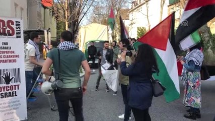 Avusturya'da İsrail ve ABD Karşıtı Gösteri