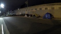 Homeless,  Hollywood, California,  Tent City by  Interstate 101 and Gower