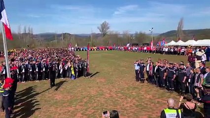 Clermont-l'Hérault : cérémonie du cross national des sapeurs-pompiers