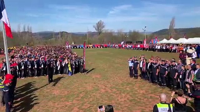 Clermont-l'Hérault : cérémonie du cross national des sapeurs-pompiers