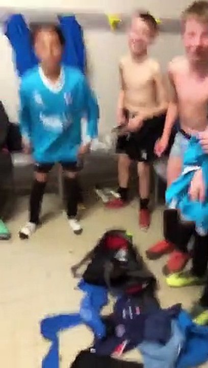 La joie de nos U12.U13 après leur victoire ce samedi 23 Mars 2019 au Plessis Bellevile
