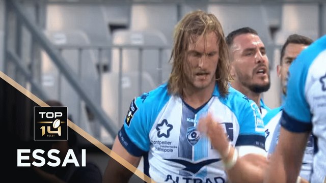TOP 14 - Essai Jacques DU PLESSIS (MHR) - Pau - Montpellier - J20 - Saison 2018/2019