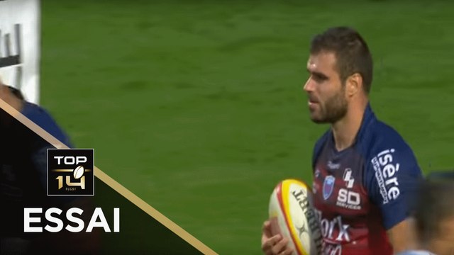 TOP 14 - Essai Gaëtan GERMAIN (FCG) - Perpignan - Grenoble - J20 - Saison 2018/2019