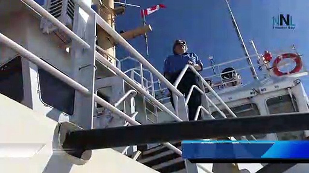 Samuel Risley Breaking Ice in Thunder Bay