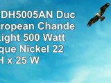 Quoizel DH5005AN Duchess European Chandelier 5Light 500 Watts Antique Nickel 22 H x 25