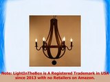 LightInTheBox Vintage Amercian Rustic Wooden Pendant Wine Barrel Chandelier Lamp Living