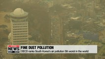 OECD ranks South Korea's air pollution 5th worst in the world