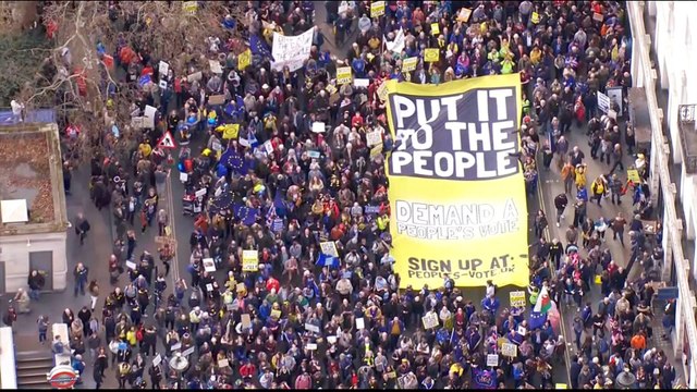 Mass London protest demands second referendum on Brexit