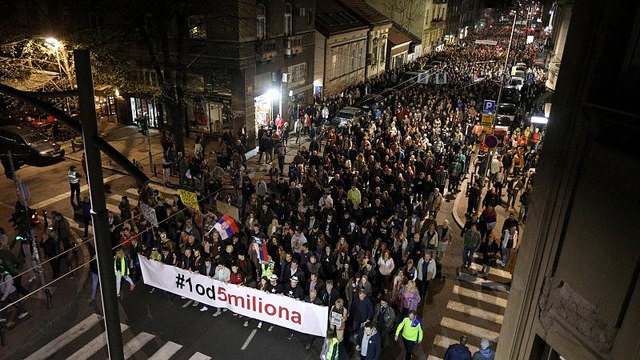 Nuevo sábado de protestas antigubernamentales en Serbia y Montenegro