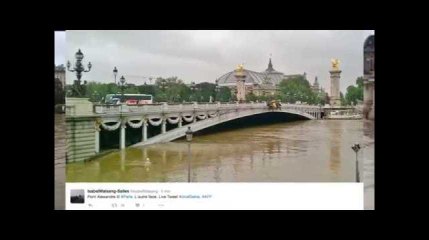 Le pic de l&#39;inondation à Paris vu des réseaux sociaux