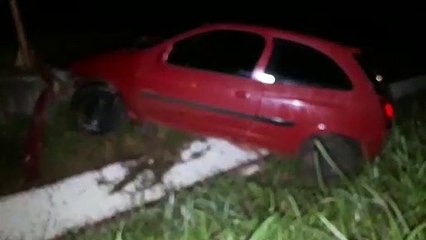 Capotamento é registrado na BR-467