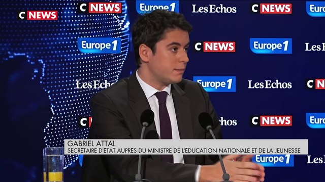 « Ce samedi calme n'est pas le fruit du hasard », pour Gabriel Attal, secrétaire d'Etat au ministère de l'Education nationale et de la jeunesse