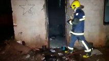 Incêndio em residência mobiliza equipe do Corpo de Bombeiros