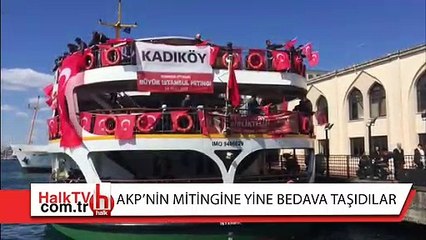 Ulaşım araçları AKP'nin mitingine tahsis edildi!