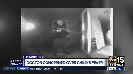 Surveillance video shows Chandler officers removing children from Valley home