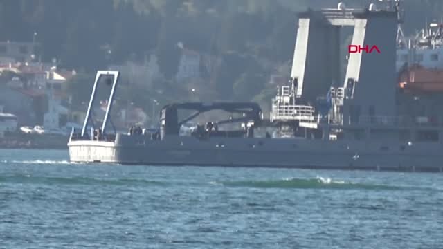 Çanakkale Rumen Mayın Arama Gemisi, Çanakkale Boğazı'ndan Geçti