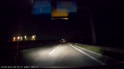 Aukey DR02 D Dash cam: test notte