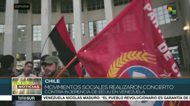 Chile: realizan concierto por la paz y contra el injerencismo en Vzla.