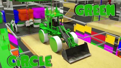 Apprendre les Couleurs avec la Police Mcqueen Assemblée Ballon de Soccer de la Roue, Parking Vehilce pour les Enfants