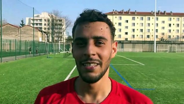 R3 (15ème journée) - Faresse BELHOCINE réagit après la victoire de l’ES TRINITE contre le CALUIRE SC
