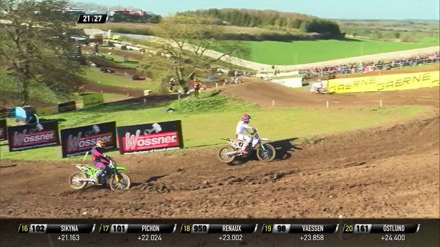 Henry Jacobi vs Dylan Walsh battle - MXGP of Great Britain 2019