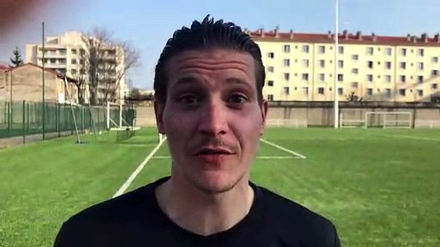 R3 (15ème journée) - Josselin ARANDEL réagit après la victoire de l’ES TRINITE contre le CALUIRE SC