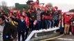 Sporting de Gijón - Real Oviedo: Llegada del Oviedo al Molinón