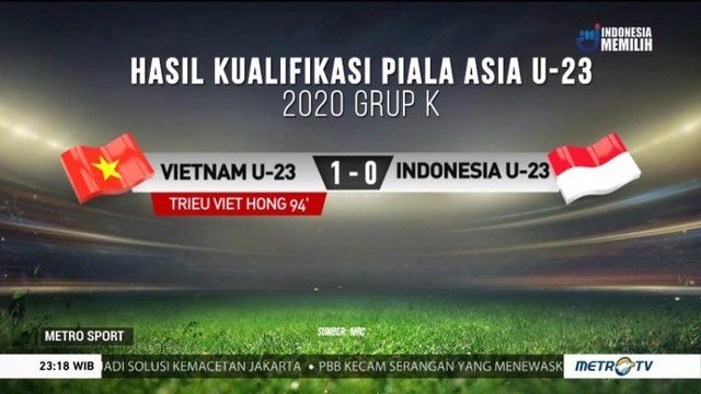 Kalah dari Vietnam, Timnas U-23 Gagal ke Piala Asia