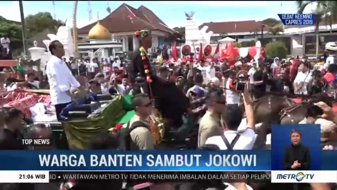 Naik Kereta Kuda, Jokowi Sapa Warga Banten