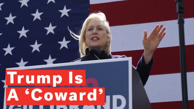 Kirsten Gillibrand Calls President Trump A ‘Coward’ In First Campaign Speech