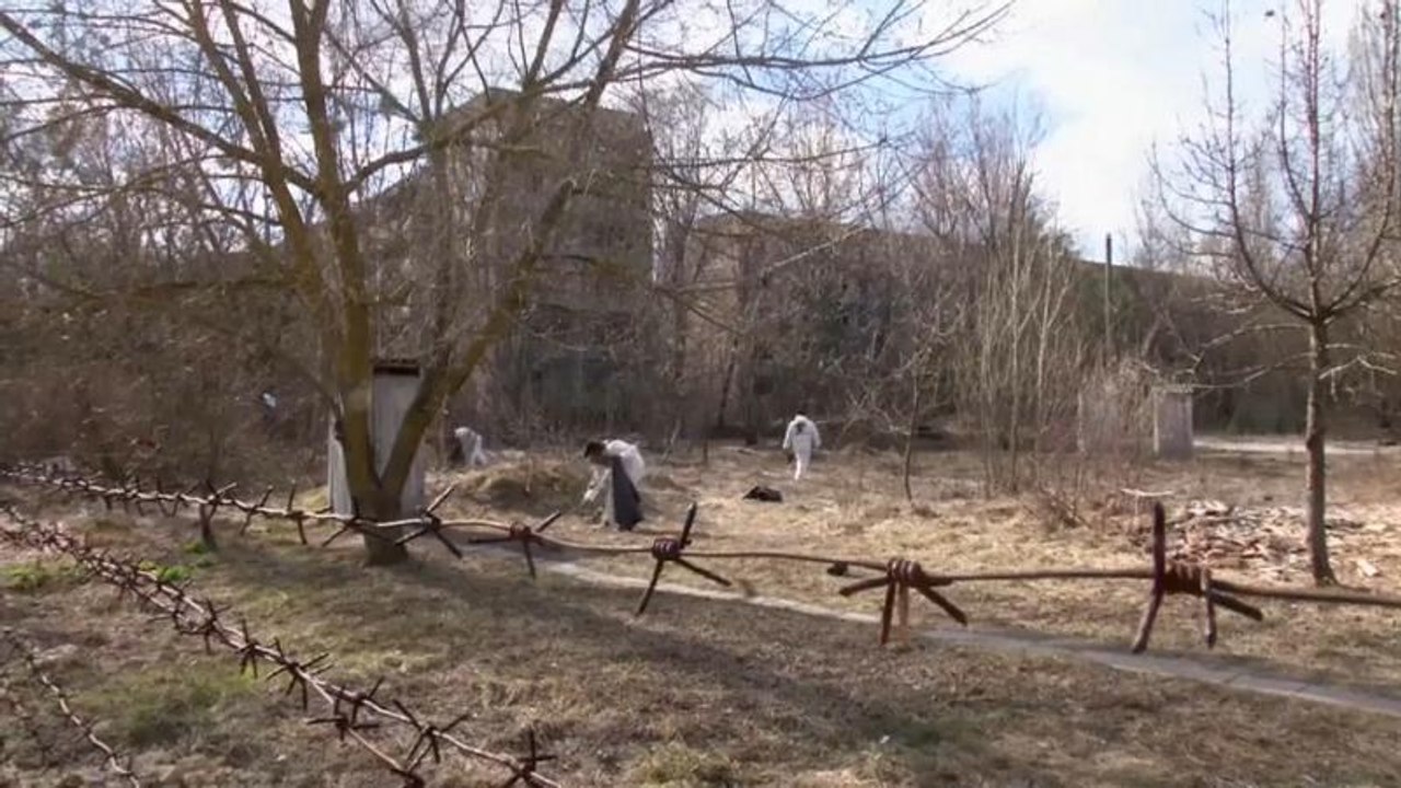 Die Flasche darf bleiben: Müllsammler in Tschernobyl