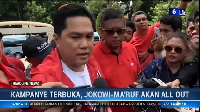 Kampanye Terbuka, Jokowi-Ma'ruf akan <i>All Out</i>