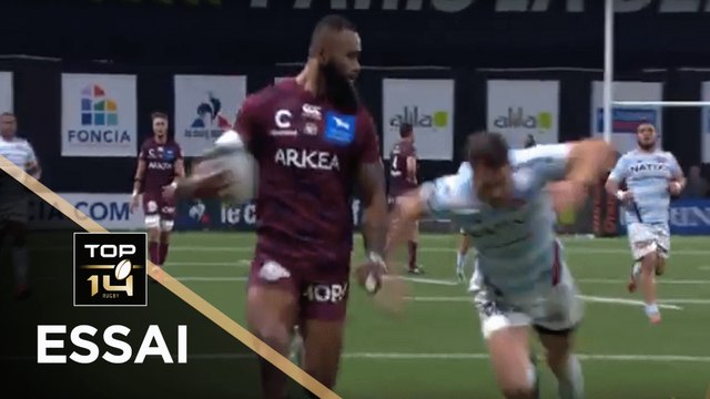 TOP 14 - Essai Semi RADRADRA (UBB) - Racing 92 - Bordeaux-Bègles - J20 - Saison 2018/2019