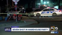 Seven wounded after shooting outside Phoenix warehouse party