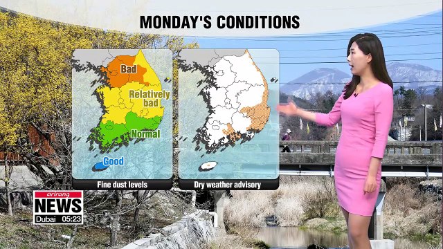 Big temperature diferences, spring cold snap to ease this afternoon